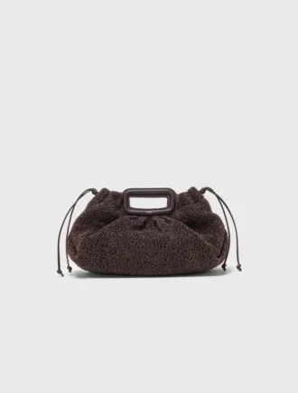 Mipli Clutch mit Bouclé-Effekt