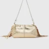 Miss M Clutch aus Metallic-Leder