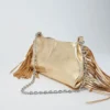 Miss M Clutch aus Metallic-Leder