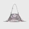 Miss M Micro-Tasche aus Metallic-Leder