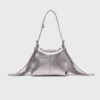 Miss M Micro-Tasche aus Metallic-Leder