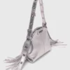 Miss M Micro-Tasche aus Metallic-Leder