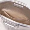 Miss M Micro-Tasche aus Metallic-Leder