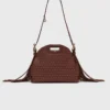 Miss M Mini-Lederhandtasche mit Nieten