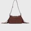 Miss M Mini-Lederhandtasche mit Nieten