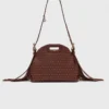 Miss M Mini-Lederhandtasche mit Nieten