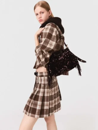 Miss M Mini-Pailletten-Tasche