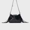Miss M Mini-Tasche aus Cracked-Leder