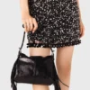 Miss M Mini-Tasche aus Cracked-Leder