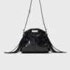 Miss M Mini-Tasche aus Cracked-Leder