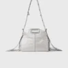 Miss M Mini-Tasche aus Metallic-Leder