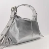 Miss M Mini-Tasche aus Metallic-Leder