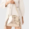 Miss M Mini-Tasche aus Metallic-Leder
