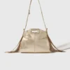 Miss M Mini-Tasche aus Metallic-Leder
