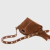 Miss M Mini-Tasche aus Wildleder mit Ziernähten
