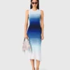 Ombré-Strick-Maxikleid