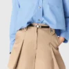 Plissierte Baumwollshorts