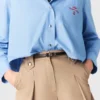 Plissierte Baumwollshorts