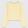 Pullover mit abnehmbarem Kragen mit Schmuckstein