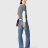 Pullover mit abnehmbarem Perlenkragen