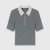 Pullover mit abnehmbarem Perlenkragen