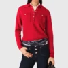 Pullover mit Polokragen und Stickerei