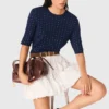 Pullover mit Rundhalsausschnitt und Strasssteinen