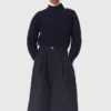 Rollkragenpullover aus Wolle