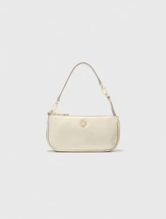 Sarah Clutch aus Metallic-Leder