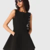 Skaterkleid mit verzierten Schleifen