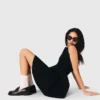 Skaterkleid mit verzierten Schleifen