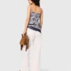 Smock-Oberteil mit Fruchtprint