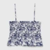 Smock-Oberteil mit Fruchtprint