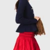 Strickjacke mit Schößchen