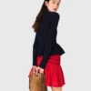 Strickjacke mit Schößchen