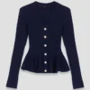 Strickjacke mit Schößchen