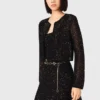 Strickjacke mit Strasssteinen
