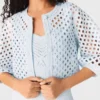 Strickjacke mit Strasssteinen