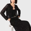 Strickjacke mit Strasssteinen