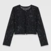 Strickjacke mit Strasssteinen