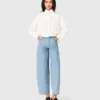 Strukturierte Ballonjeans
