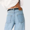 Strukturierte Ballonjeans