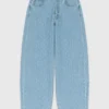 Strukturierte Ballonjeans