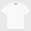 T-Shirt mit kleinem gesticktem Logo