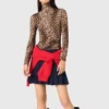 T-Shirt mit Leopardenmuster