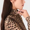 T-Shirt mit Leopardenmuster