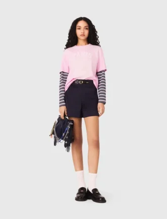 T-Shirt mit maritimem Print