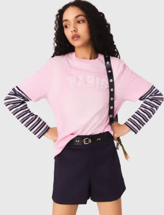 T-Shirt mit maritimem Print