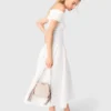 Top mit Bardot-Ausschnitt aus Rippstrick