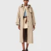Trenchcoat mit abnehmbarer Kapuze